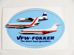 Sticker Aviation Planes Avion Airplanes Vfw-fokker - Aufkleber