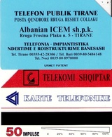 ALBANIA. ALB-01. URMET. Albanian ICEM - Blue (2 Mm). 10000 Ex. (079) - Albanien