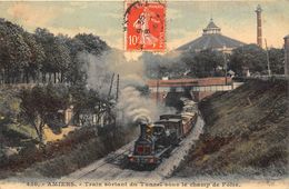 80-AMIENS- TRAIN SORTANT DU TUNNEL SOUS LE CHAMP DE FOIRE - Amiens