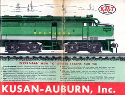 Catalogue KMT KUSAN AUBURN Inc 1958 New K Series Trains Brochure HO USA - Englisch