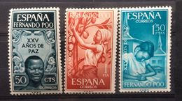 Spain, Spagne, España, Fernando Poo, 1965, XXV Anos De Paz Española, MINT ** - Fernando Po