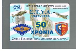 GRECIA (GREECE) -  1999  50 YEARS S.T.Y.A.: WAR PLANES            - USED - RIF.   139 - Avions
