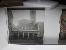 198 - Plaque De Verre - Italie - Rome - Glass Slides