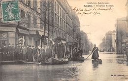 92-CLICHY- BOULVAR NATIONAL INONDATION 1910 - Clichy