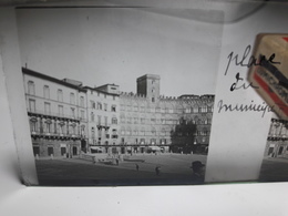 222 - Plaque De Verre - Italie - San Gimminiano - Sienne - Pérouse:Place Du Municipe - Glass Slides