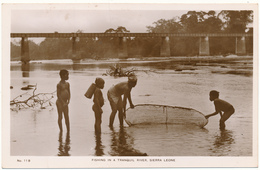 SIERRA LEONE - Fishing In A Tranquil River - Sierra Leona