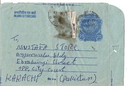 India Inland Letter Card 1981 Used 25p - Briefe U. Dokumente