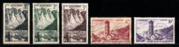 Andorre Français 1955 - 1958 : Timbres Yvert & Tellier N° 138 - 139 - 141 - 143 - 144 - 145 - 146 - 147 - 148 - 149 -... - Oblitérés