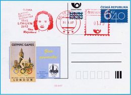 Czech Republic (07-08) Olympic Games 1948 Czech Gold Medal Gymnastic   - Postcard - Verano 1948: Londres