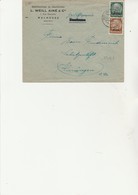 LETTRE ALSACE-LORRAINE AFFRANCHIE N° 8 ET 11 - OBLITERATION MULHAUSEN 1941 - Storia Postale