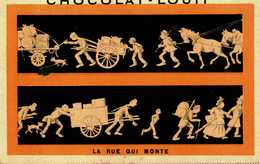 Chocolat Louit Jolie Chromo La Rue Qui Monte - Louit