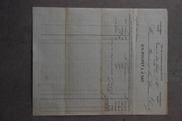 Facture A.Ducret & J.Gay Tissus Anglais Et Français En Gros à Genève (Suisse), 1878 - Svizzera