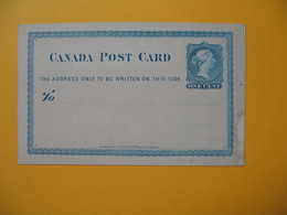 Entier Postal Canada  One Cent - 1953-.... Règne D'Elizabeth II