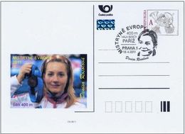 Czech Republic (11-06) Indoor European Championship Athletics 2011 - Postcard - Atletismo