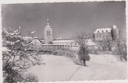 GRUYERES,l'église Et Le Chateau Médiéval,fierté Suisse,sous La Neige,hiver Rude,prés Pringy,epagny,suisse - Gruyères