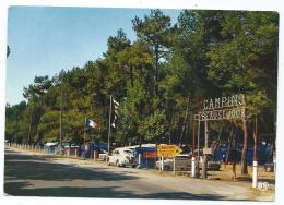 CPSM LA PALMYRE - LES MATHES, CAMPING BEAUSEJOUR, AUTOS VOITURES, RENAULT 4CV 4 CV, 4L, CHARENTE MARITIME 17 - Les Mathes