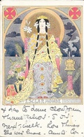 Illustration Louis Lessieux - Escarmonde - Carte Dos Vierge 1903 - Lessieux