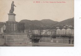 Cpa Nice Le Port Statut De Charles Félix - Andere & Zonder Classificatie