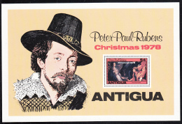 Antigua 1978 MNH Scott #527 Souvenir Sheet Peter Paul Rubens - 1960-1981 Autonomie Interne