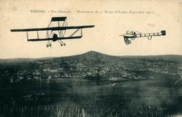 Avion Aviation VESOUL CPA 70 Haute Saône Manœuvres Septembre 1911 - ....-1914: Precursors