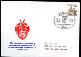 Bund PU114 D1/002 Privat-Umschlag WAPPEN HANNOVER Sost. 1979  NGK 4,00 € - Privé Briefomslagen - Gebruikt