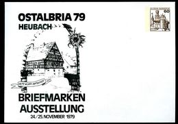 Bund PU114 D2/012 Privat-Umschlag AMTSGEBÄUDE HEUBACH  1979 - Private Covers - Mint