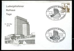 Bund PU114 D2/013 Privat-Umschlag RATHAUS LUDWIGSHAFEN Sost. 1979  NGK 5,00 € - Private Covers - Used