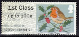 GB 2012 QE2 1st Up To 100gms Post & Go Christmas Robin ( T529 ) - Post & Go (distributeurs)
