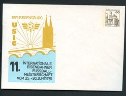 Bund PU114 D2/018 Privat-Umschlag FUSSBALL-MEISTERSCHAFT REGENSURG  1979 - Enveloppes Privées - Neuves