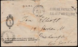 QUEENSLAND - NZ OHMS STATIONERY POSTMASTER GENERAL DEPT 1940 - Briefe U. Dokumente