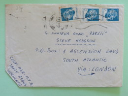 Rumania 1991 Cover To Ascension Island Via London - Ceramic Dishes - Amateur Radio Adress - Covers & Documents