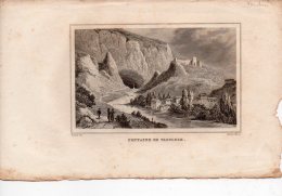 Gravure Skelton Peintre Rauch Fontaine De Vaucluse - Estampes & Gravures