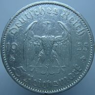 Germany 5 Reichsmark 1935 A VF / GVF - Silver - 5 Reichsmark