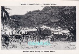 Oceanie, Visale Guadalcanal Salomon Islands, Another View During The Native Dances. - (voir Scan). - Solomon Islands