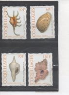 POLYNESIE Frse - Faune - Coquillages : Lambis Crocata, Cypraca Thomasi, Cyrtulus Serotinus, Chicoreus Laqueatus - Neufs