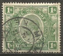 Kenya & Uganda  - 1922 King George V 1s Used   SG 87  Sc 29 - Kenya & Ouganda