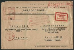 1930 C.C.C.P. Russia, Meter Cover Lettera In Posta Aerea Per La Germania - Covers & Documents
