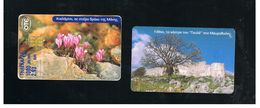 GRECIA (GREECE) -  2001 GOULLA CASTLE,  FLOWERS: CYCLAMEN,   -  USED - RIF.   171 - Fleurs