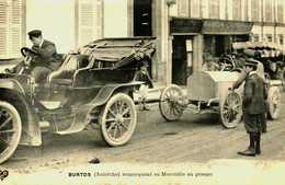 Automobile....rallyes...burton   Autriche   Remorquant Sa Mercedes Au Pesage - Rallye