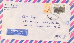 Turkey 1961 Airmail Cover To Berlin With 50 K. Ataturk + 55 K. Coal Mine - Cartas & Documentos