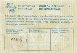 REPLY COUPON REPONSE.   PARIS 51   /  22 - Antwortscheine