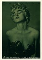 Madonna Chanteuse Célébrité TOP TEN CARD  Tournée 1987 - Cantanti E Musicisti