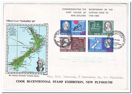 Nieuw Zeeland, Letter To New Plymouth, Extra Text On Sheet - Covers & Documents