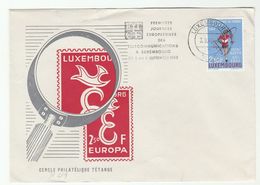 1962 LUXEMBOURG CEPT EUROPA EVENT COVER Stamps WORLD CYCLE RACE Cycling Sport Bike Bicycle Telecom Sport - Lettres & Documents