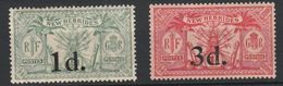 Nouvelles Hébrides No 77,78 * - Unused Stamps