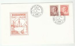 1980 LUXEMBOURG  RODANGE CERCLE PHILATELIQUE 35th Anniv EVENT COVER Stamps Philately Religion Fish - Lettres & Documents