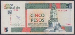 2011-BK-130 CUBA 5$ Cuc ANTONIO MACEO 2011 REPLACEMENT REEMPLAZO CZ SERIE. - Kuba