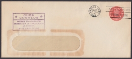1949-EP-133 CUBA REPUBLICA 1949 2c J. G. GOMEZ POSTAL STATIONERY VIOLET CANCEL - Lettres & Documents