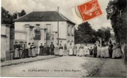 Dépt 77 - CLAYE-SOUILLY - Sortie De L'Usine Rigoulot - ELD - Très Animée, Surtout Des Ouvrières - Claye Souilly