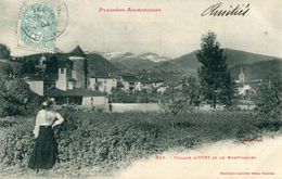 Village D'oust Et Le Montvallier Circulee En 1904 - Oust